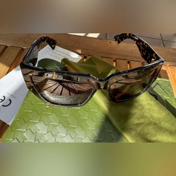 Karen Walker Wrap God Tortoise Sunglasses Karen Walker Wrap God Tortoise Sunglasses  main image 3